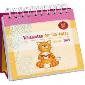 Pattloch Mini-Wochenkalender 2026: Weisheiten der Om-Katze