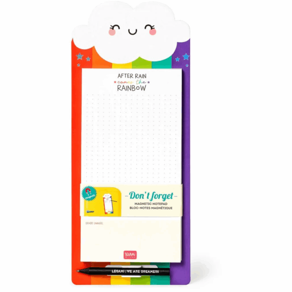 Legami Magnet-Notizblock - Don‘t Forget "Rainbow"
