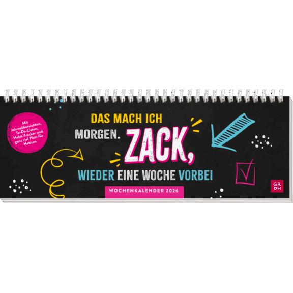 Groh Tischkalender 2026 quer: Das mach ich morgen