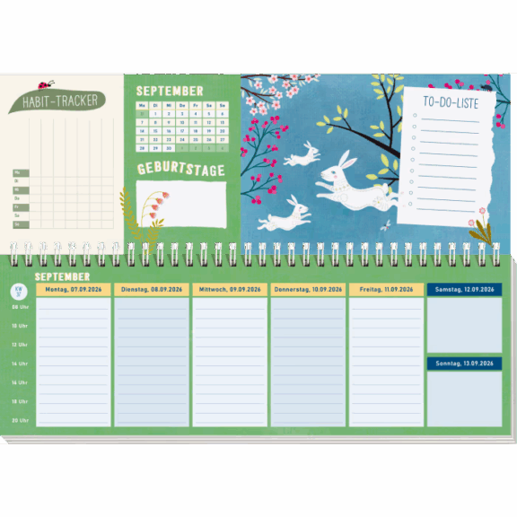 Groh Tischkalender 2026 quer: Lebe wild und voller Wunder