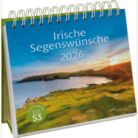 Pattloch Postkartenkalender 2026: Irische Segenswünsche