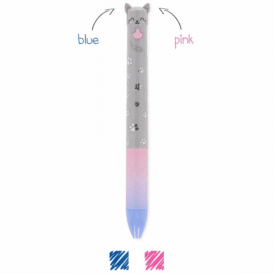 Legami Zweifarbiger Kugelschreiber - Click&Clack "blue / pink"