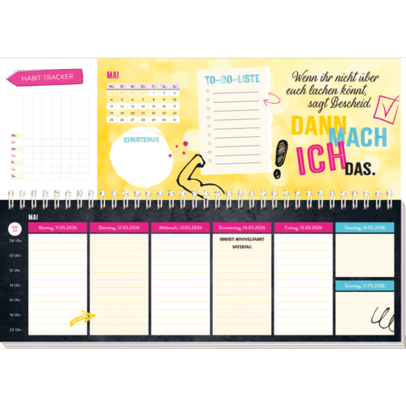 Groh Tischkalender 2026 quer: Das mach ich morgen