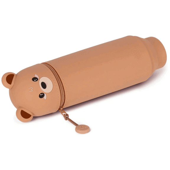 Legami 2-in-1-Federmäppchen aus Silikon - Kawaii "Teddy Bear"