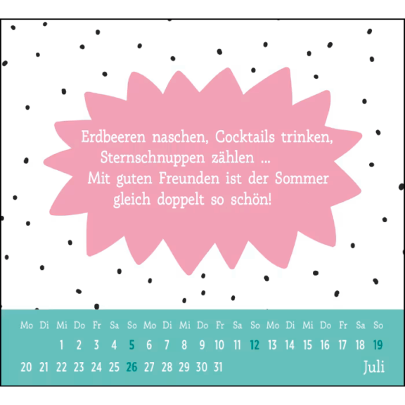 Groh Mini-Kalender 2026: Der kleine Freundschaftskalender