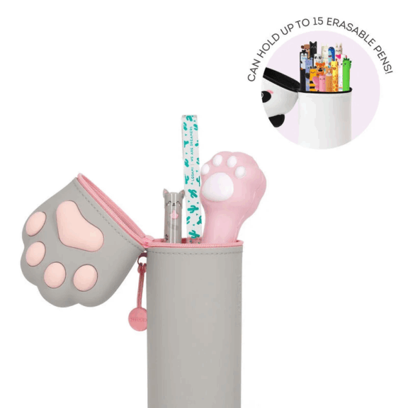 Legami 2-in-1-Federmäppchen aus Silikon - Kawaii "Kitty"
