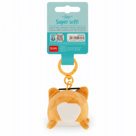 Legami Plüsch-Schlüsselanhänger - Super Soft! - Tiny "Corgi"