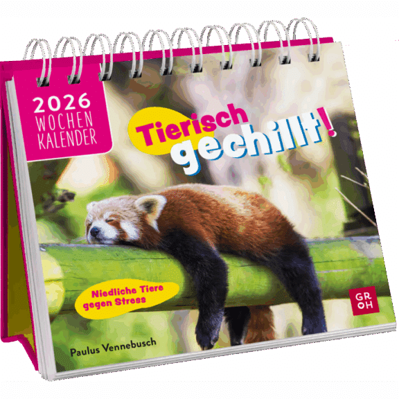 Groh Mini-Wochenkalender 2026: Tierisch gechillt!