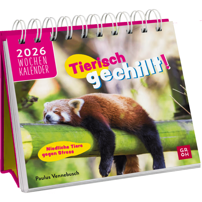 Groh Mini-Wochenkalender 2026: Tierisch gechillt!
