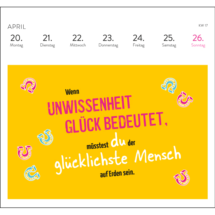 Groh Postkartenkalender 2026: Kommst du auf mein Niveau ...