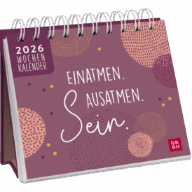 Groh Mini-Wochenkalender 2026: Einatmen. Ausatmen. Sein.