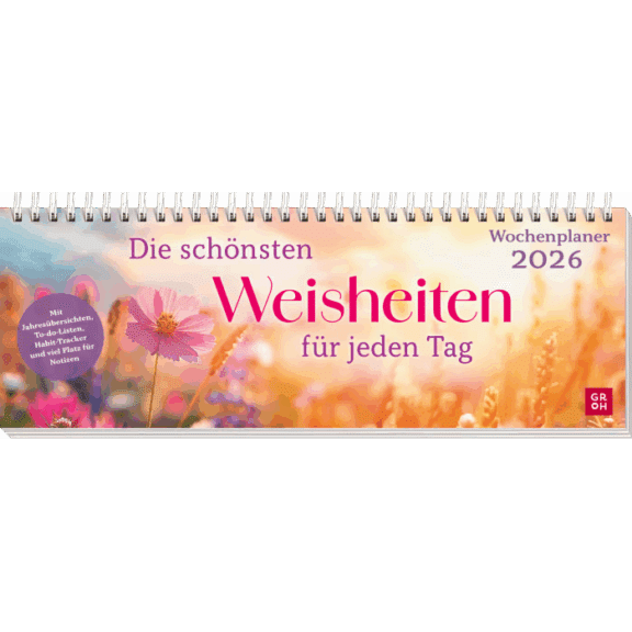 Groh Tischkalender 2026 quer: Die schönsten Weisheiten für jeden Tag