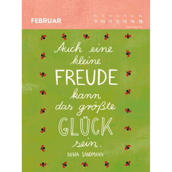Groh Wochenkalender 2026: Sei wild, frei und wunderbar