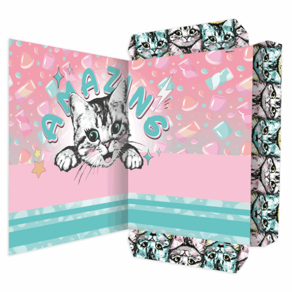 RNKRNK Zeichenmappe "Robo - Drache" A3 "Sweet Cat" A3