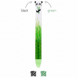 Legami Zweifarbiger Kugelschreiber - Click&Clack "black / green"