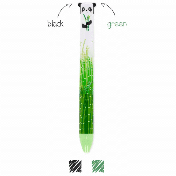 Legami Zweifarbiger Kugelschreiber - Click&Clack "black / green"