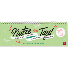 Groh Tischkalender 2026 quer: Nutze den Tag!
