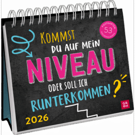 Groh Postkartenkalender 2026: Kommst du auf mein Niveau ...