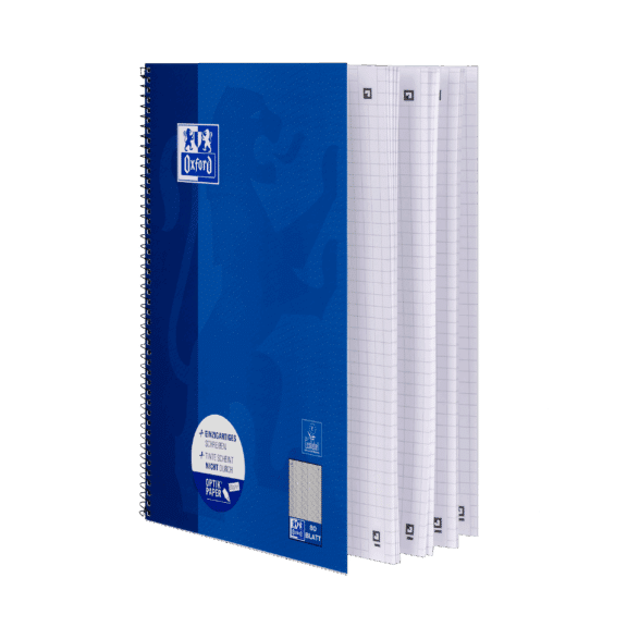 Oxford Collegeblock Lineatur 22 Kariert 80 Blatt