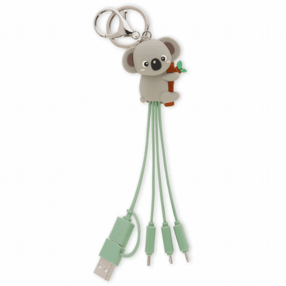 Legami 6-in-1-Ladekabel als Schlüsselanhänger "Koala"
