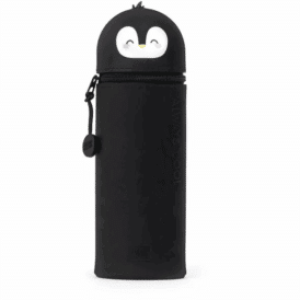 Legami 2-in-1-Federmäppchen aus Silikon - Kawaii "Penguin"