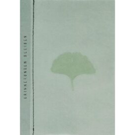 Räder, Genähte Transparentpapierkarte "Ginkgo"