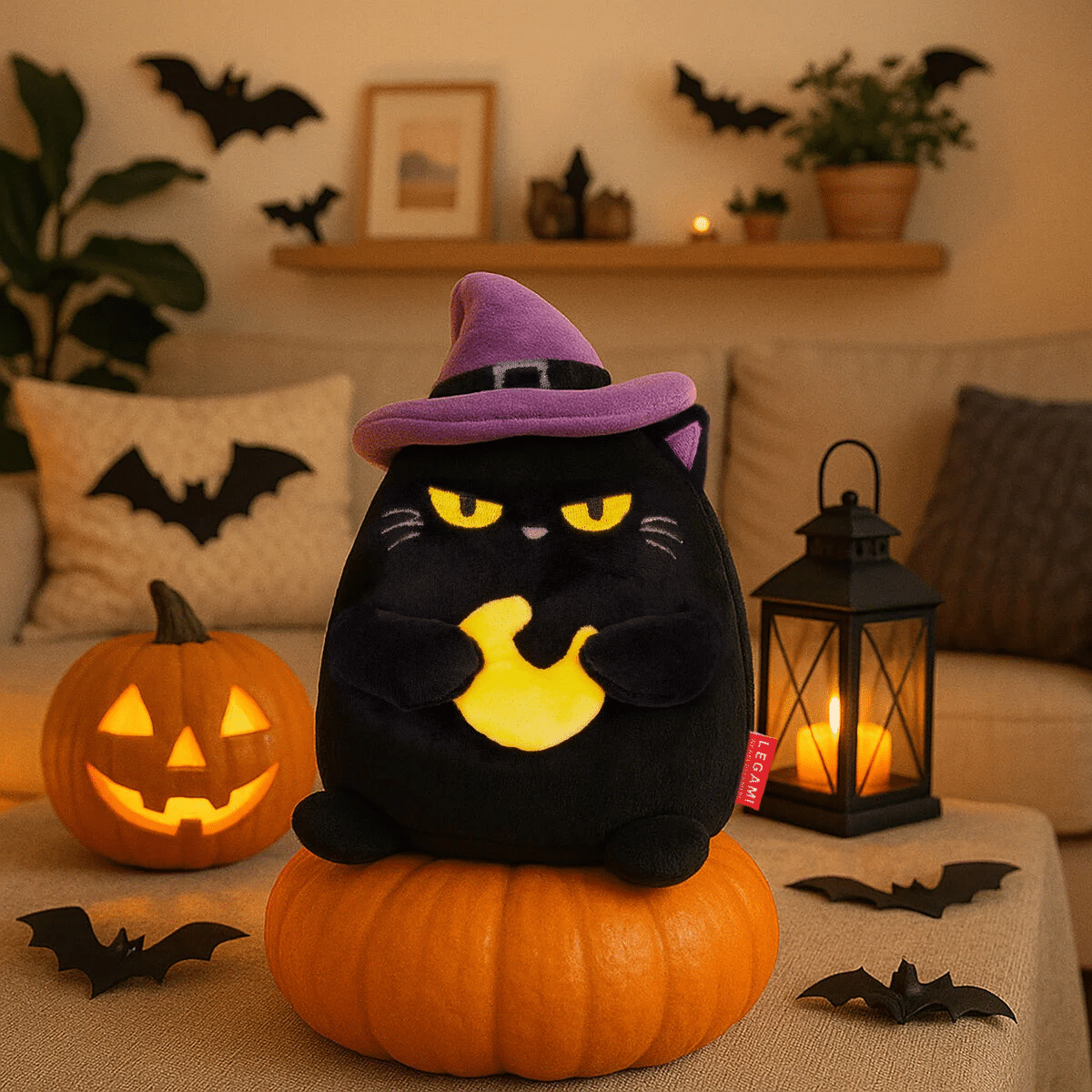 Legami Plüschtier Halloween - Super Soft! - Mini "Black Kitty"