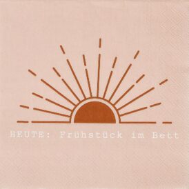 Räder Lunchservietten "Heute: Frühstück am Bett"