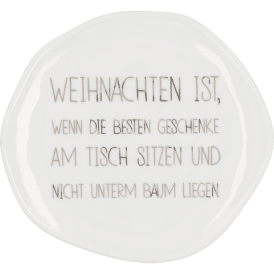 Räder Kleiner Teller "Weihnachten ist wenn die besten .."