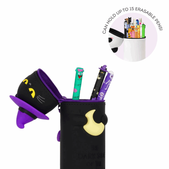 Legami 2-in-1-Federmäppchen aus Silikon - Kawaii "Halloween"