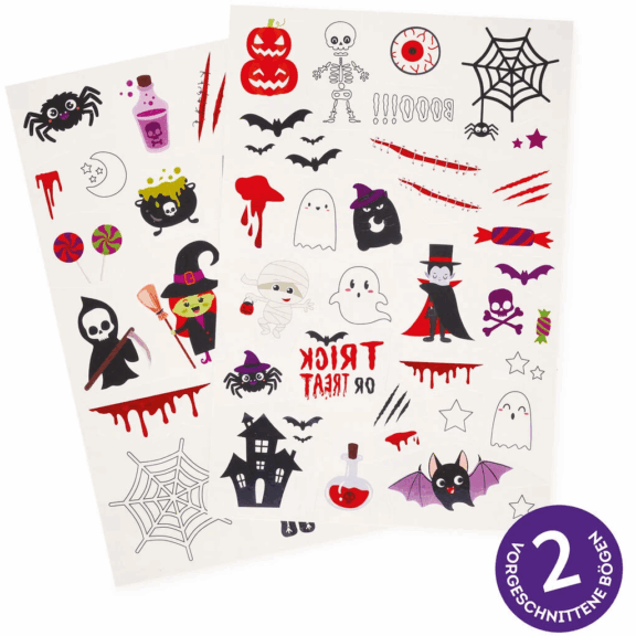 Legami Abziehtattoos "Halloween"