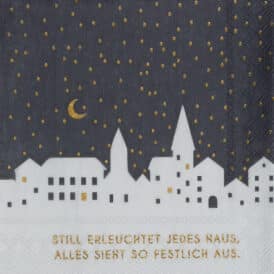 Räder Cocktailserviette "Still erleuchtet jedes Haus ..."