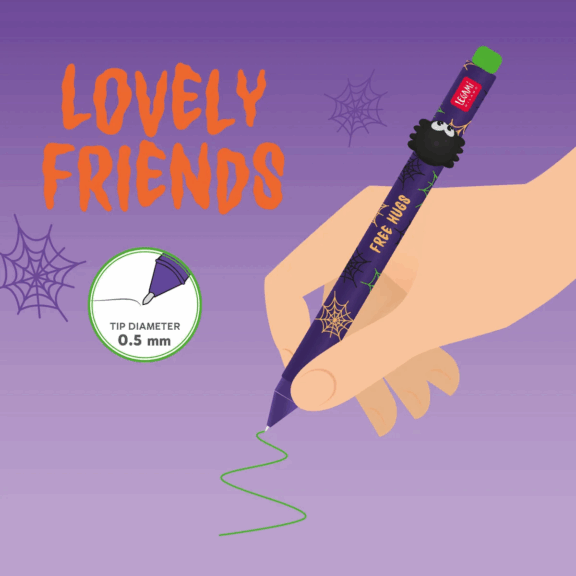 Legami Gelstift mit Deko-Tierchen Spider - Lovely Friends "Free Hugs"