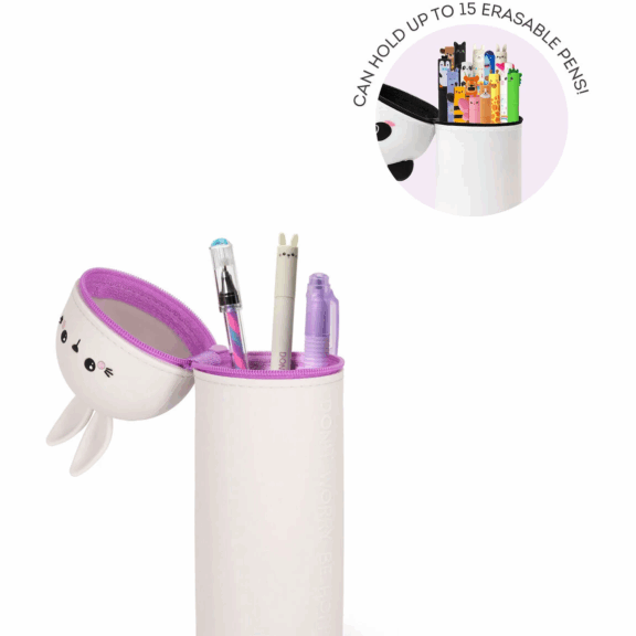 Legami 2-in-1-Federmäppchen aus Silikon - Kawaii "Bunny"
