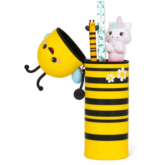 Legami 2-in-1-Federmäppchen aus Silikon - Kawaii "Bee"