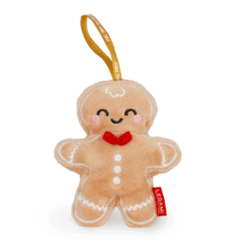 Legami Weihnachtsdekoration aus Plüsch - Ginger Bread - Oh-Oh-Ohrnaments