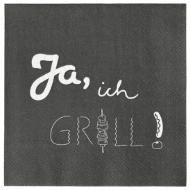 Räder Servietten "Ja, ich Grill"