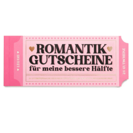 Legami Block mit 24 romantischen Gutscheinen Gift Vouchers