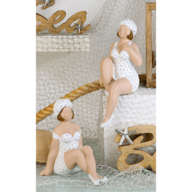 Gilde Kantensitzerfigur, Badenixe "Becky" gepunktet ( groß )