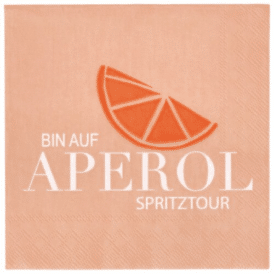 Räder Cocktailservietten "Bin auf Aperol Spritztour"