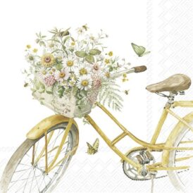 Ihr, Cocktail-Servietten "Flower Bike"