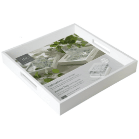Ihr, Holztablett "Wooden Tray White"