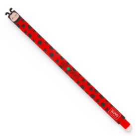 Legami Löschbarer Gelstift - Erasable Pen, Ladybug "Get Lucky"