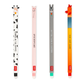 Legami Set mit 4 löschbaren Gelstiften „Bauernhof“ - Erasable Pen Set