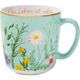 Groh, Blütenträume Kaffeebecher "Das Leben ist schön"