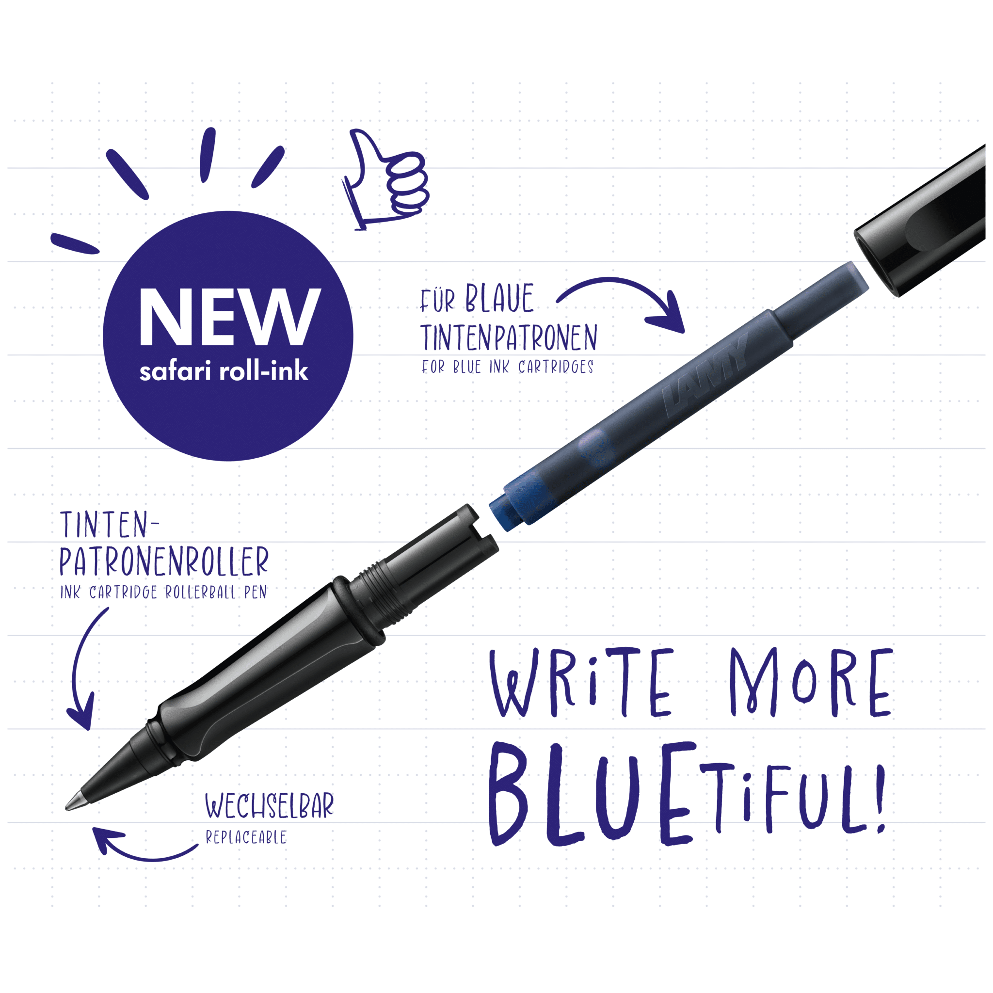 LAMY safari Tintenpatronenroller roll-ink