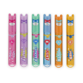 Legami, Set mit 6 Mini-Textmarkern "Teddy‘s Superpower"