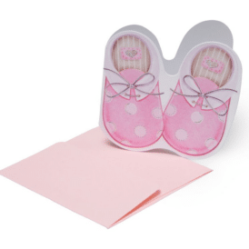 Legami, Mini Glückwunschkarte - "Geburt -Mädchen"