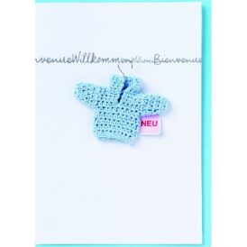 Räder, Baby Welcome Card "Willkommen Blau"