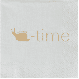 Räder Cocktailservietten "Schneck Time"
